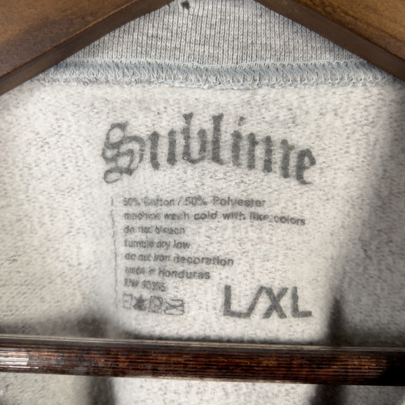 Sublime Long Beach Sweatshirt 90's Distressed Y2K Vintage Band Tee Size L/XL - Picture 5 of 5